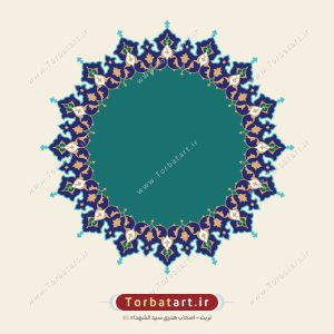 وکتور تذهیب شمسه اسلیمی