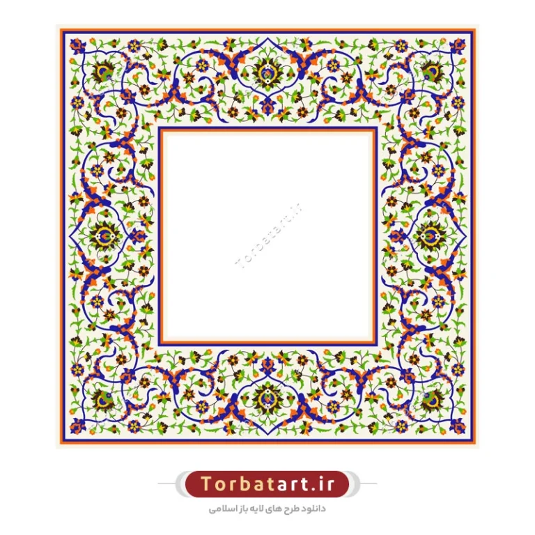 قاب نقوش گل و بوته