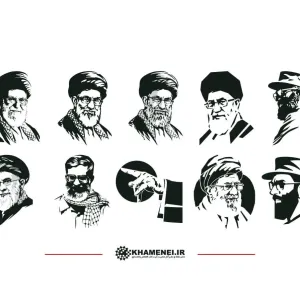 مجموعه تصاویر شابلونی شهید امام خامنه‌ای