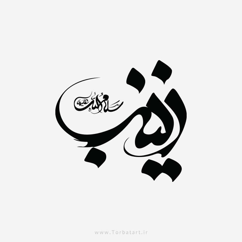 طرح وکتور تایپوگرافی زینب س