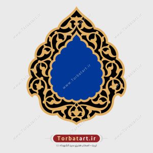 وکتور قاب اسلیمی تزئینی