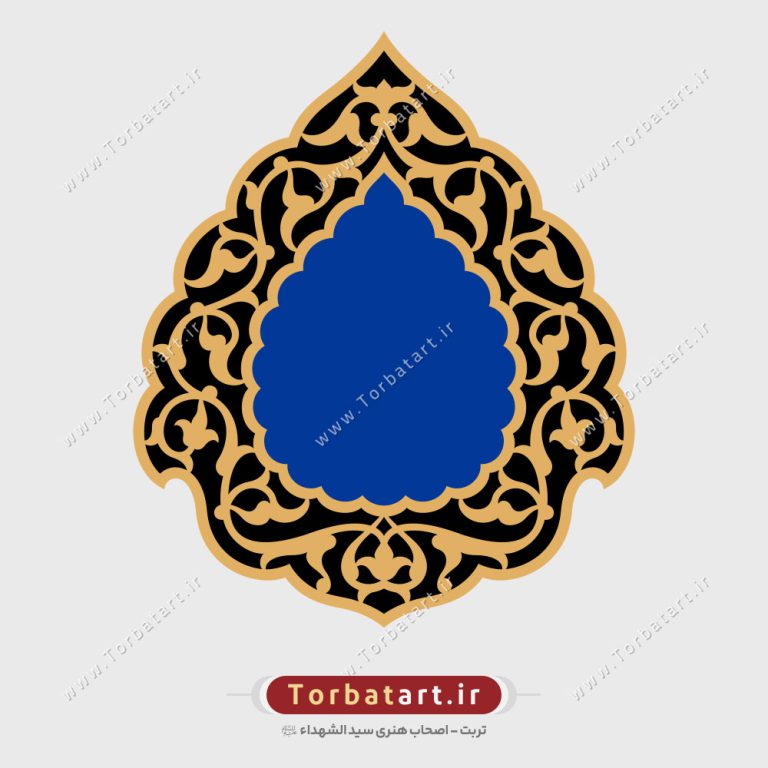 وکتور قاب اسلیمی تزئینی