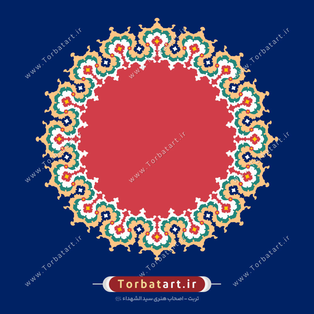 طرح وکتور شمسه اسلیمی