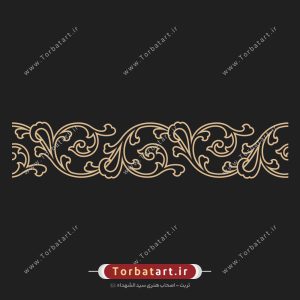 طرح وکتور حاشیه گلدار تزئینی