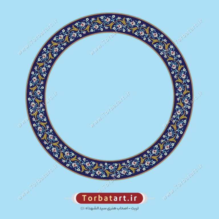 طرح وکتور اسلیمی مدور