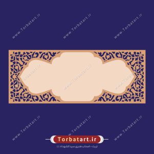 قاب اسلیمی با نقش گل