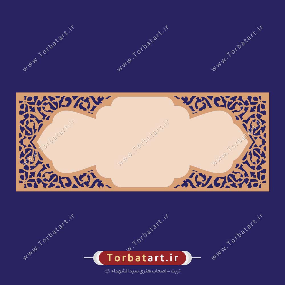 قاب اسلیمی با نقش گل