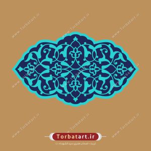 قاب اسلیمی با نقوش تزئینی