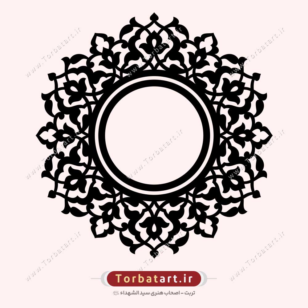 وکتور نقش مدور اسلیمی