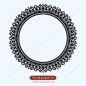 وکتور اسلیمی کادر مدور