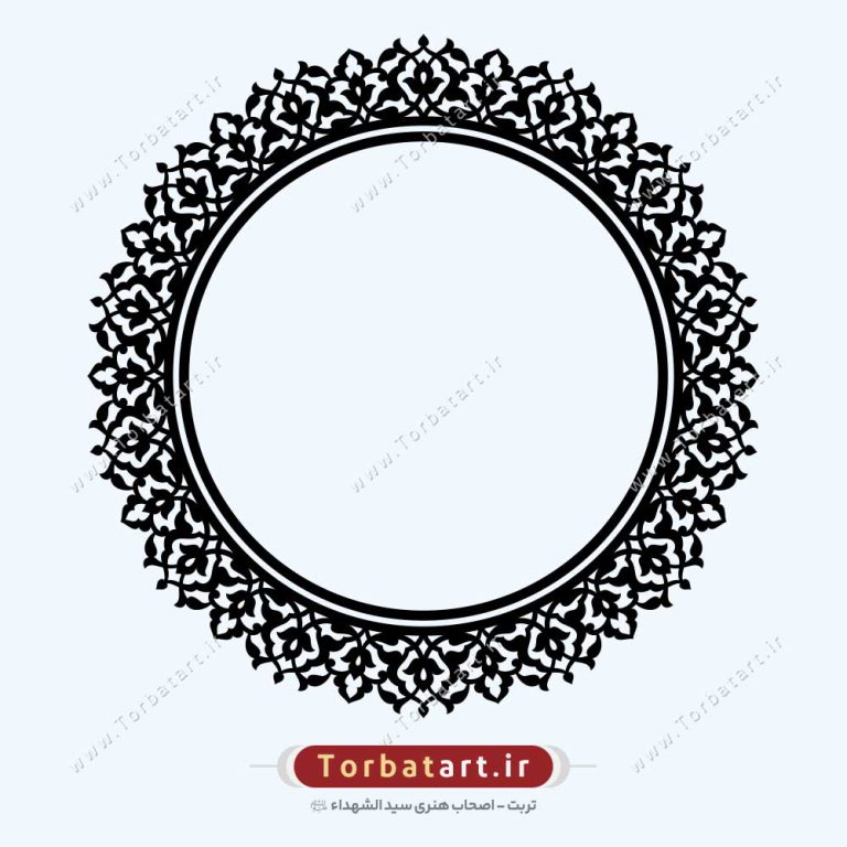 وکتور اسلیمی کادر مدور (3عدد)