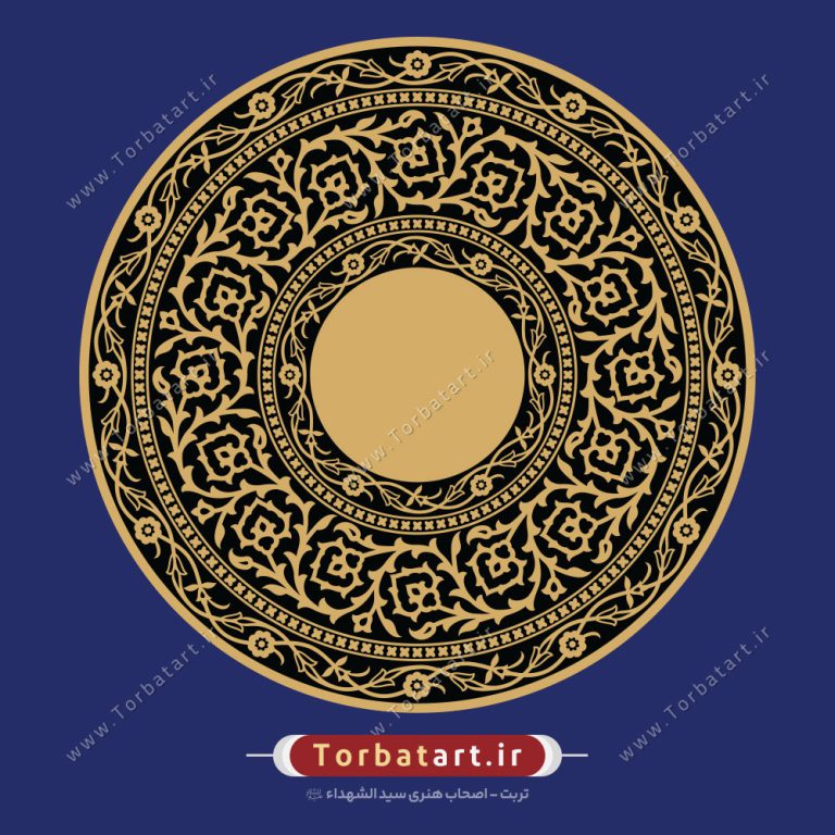وکتور کادر اسلیمی مدور