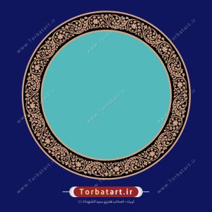 وکتور نقش مدور کادر اسلیمی