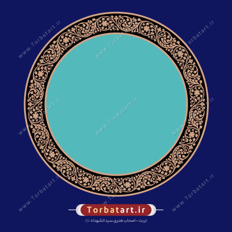 وکتور نقش مدور کادر اسلیمی