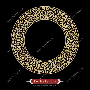 وکتور اسلیمی گلدار دایره ای