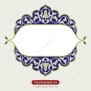 وکتور کادر اسلیمی با نقوش تزئینی