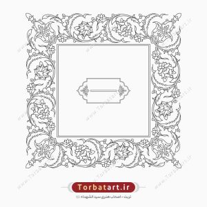 قاب و حاشیه تذهیب سنتی ایرانی