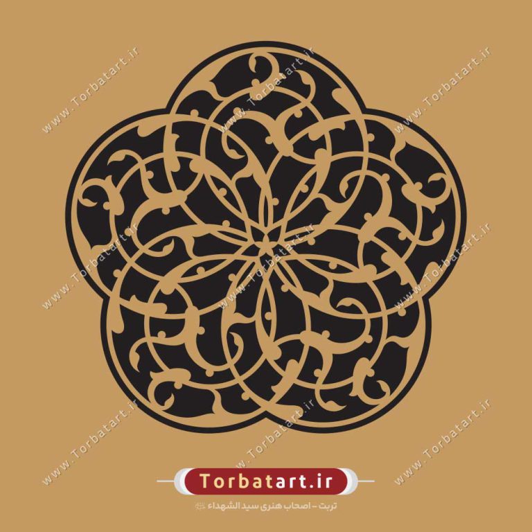 گل اسلیمی پنج بار تکرار
