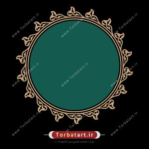 وکتور قاب دایره اسلیمی