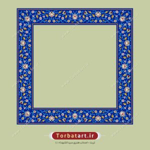 قاب اسلیمی با نقوش طرح کاشی