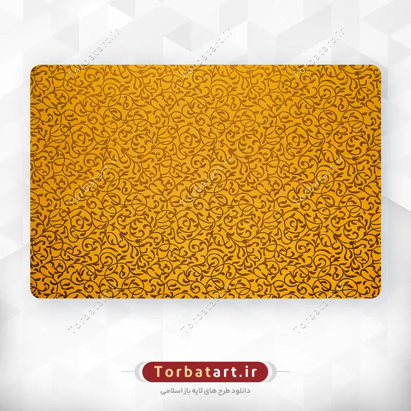 تکسچر نقوش تزئینی گل و بوته بر روی پارچه