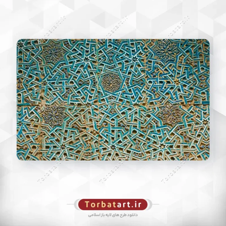 عکس موزاییک هفت ضلعی از مقبره حجه احمد سمرقند