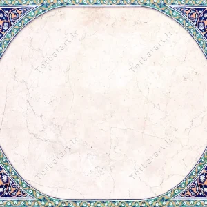 عکس کاشی کاری ایرانی با تزئینات اسلیمی (2)