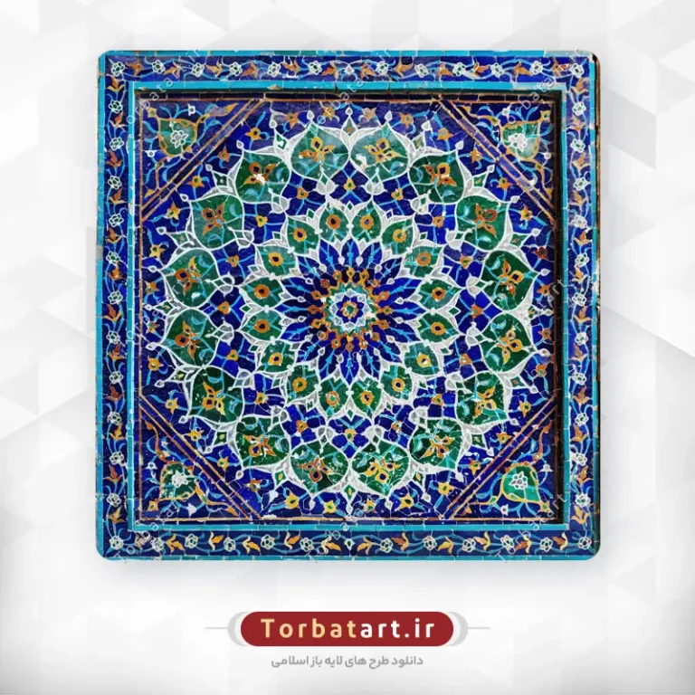 عکس کاشی کاری سنتی با نقوش تزئینی