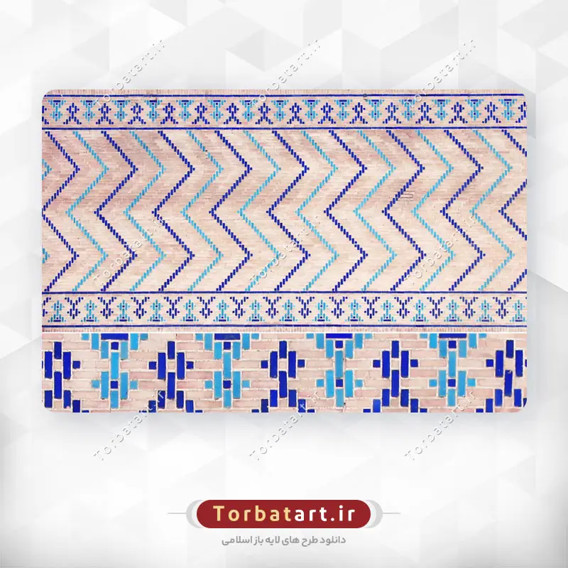 عکس کاشی کاری سنتی هندسی ایرانی