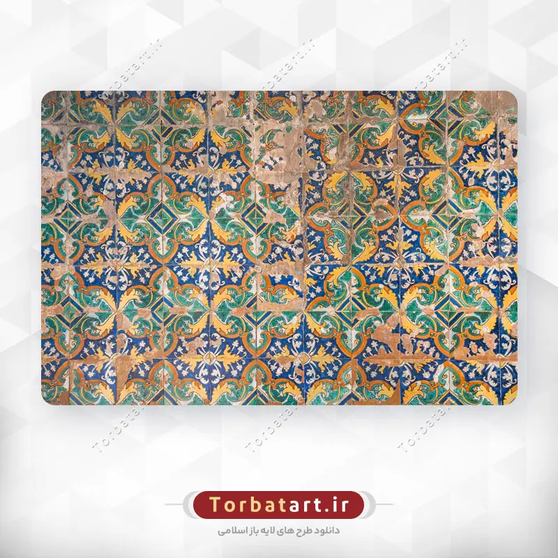 عکس کاشی کاری قدیمی در کشور اسپانیا
