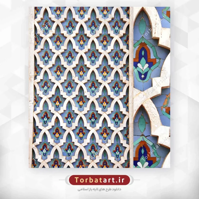عکس کاشی کاری مسجد حسن دوم در مراکش