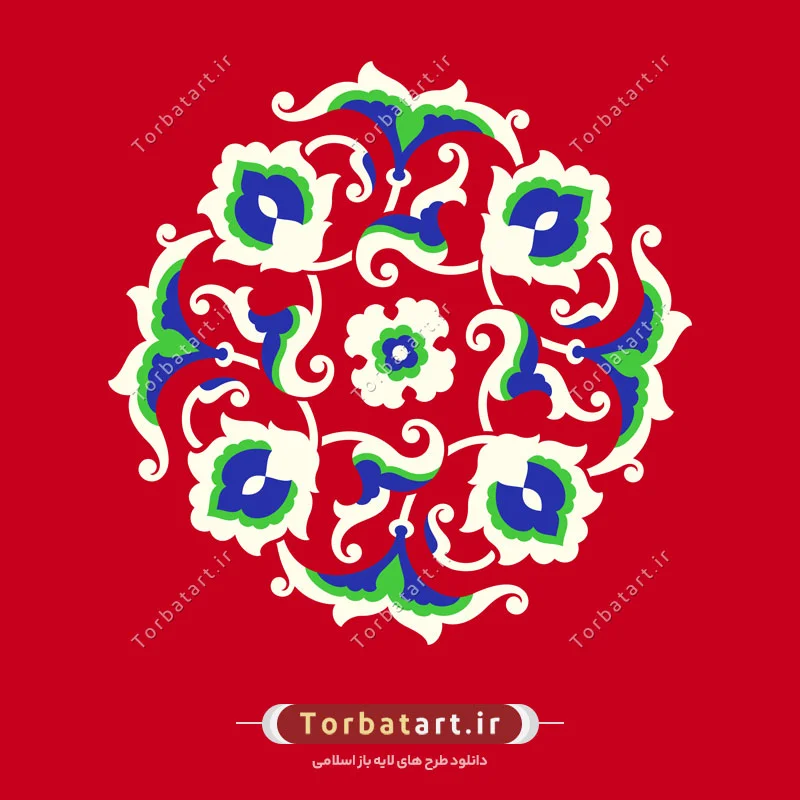 نقش گل و بوته اسلیمی ایرانی
