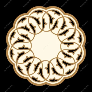 وکتور اسلیمی تزئینی مسجد (2)