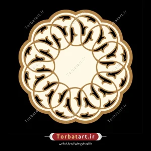 وکتور اسلیمی تزئینی مسجد