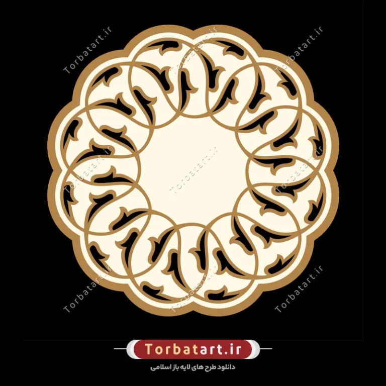 وکتور اسلیمی تزئینی مسجد