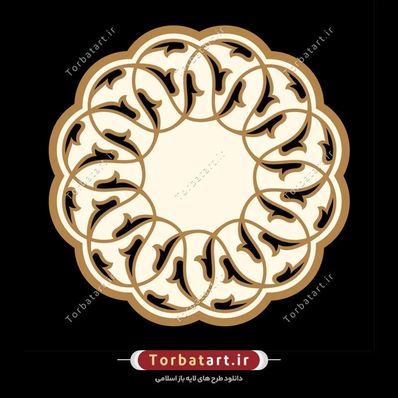 وکتور اسلیمی تزئینی مسجد