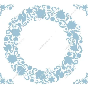 وکتور قاب دایره ای گل و بوته (2)