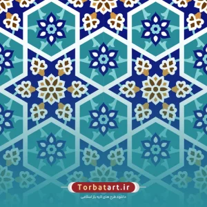 وکتور کاشی کاری فیروزه ای