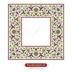 قاب نقوش گل و بوته