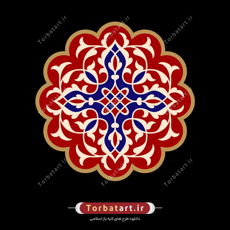وکتور اسلیمی مدور
