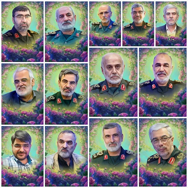 مجموعه پوستر شهدای حملات تروریستی رژیم غاصب صهیونیستی