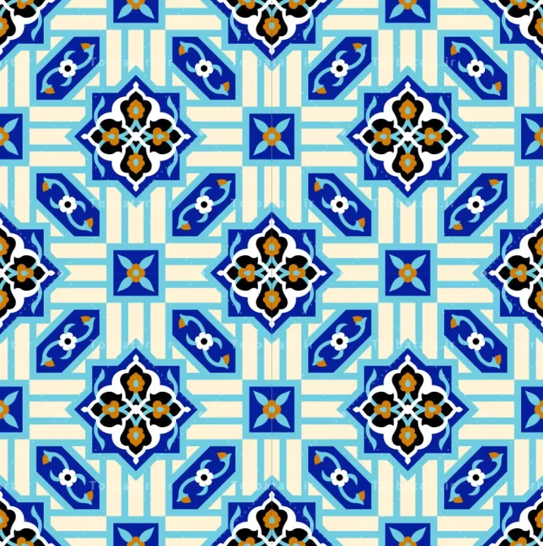 طرح کاشی کاری اسلامی
