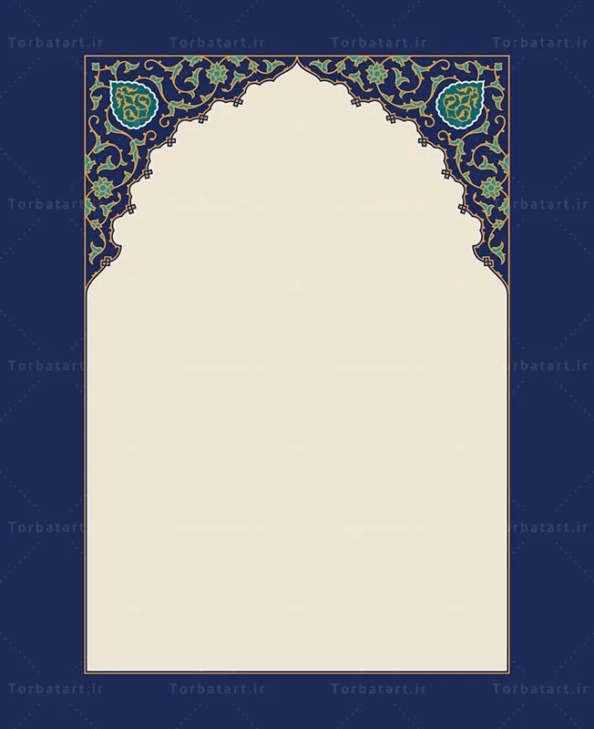 طرح محراب اسلیمی با نقوش ایرانی