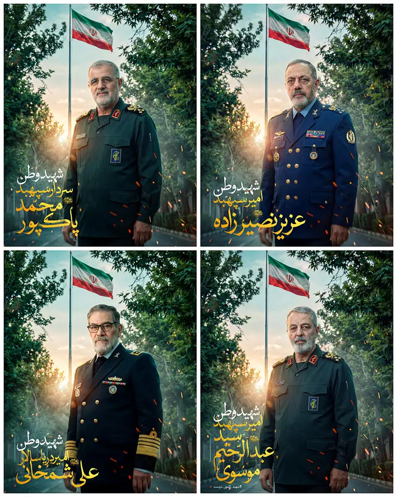 تصویر فرماندهان شهید اسلام