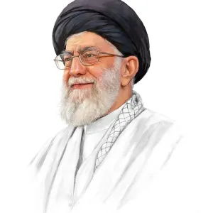 تصویر پرتره شهید آیت الله خامنه ای