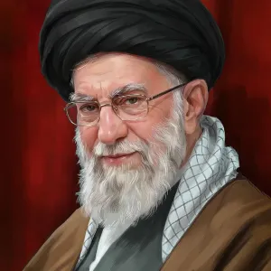 تصویرسازی امام شهید حضرت آیت ‌الله العظمی سیدعلی خامنه‌ای