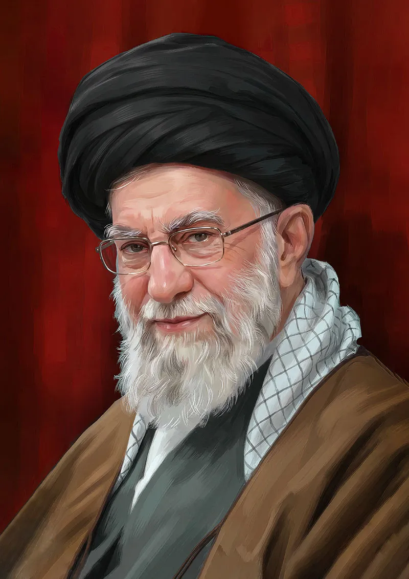 تصویرسازی امام شهید حضرت آیت ‌الله العظمی سیدعلی خامنه‌ای