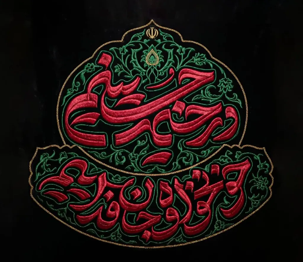 نشان‌ نوشته رسمی محرم ۱۴۰۵ - در خیمه حسینیم، خونخواه و جان‌ فداییم